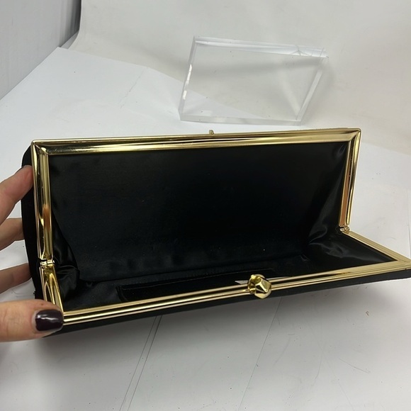 Town & Country Shoes Vintage Suede Snap Structured Clutch Bag - New Condition - Picture 7 of 8